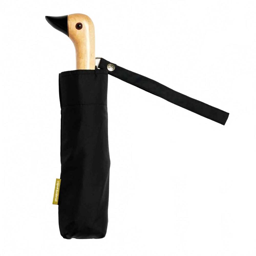 NEW DUCK HEAD women's compact eco friendly umbrella in classic black